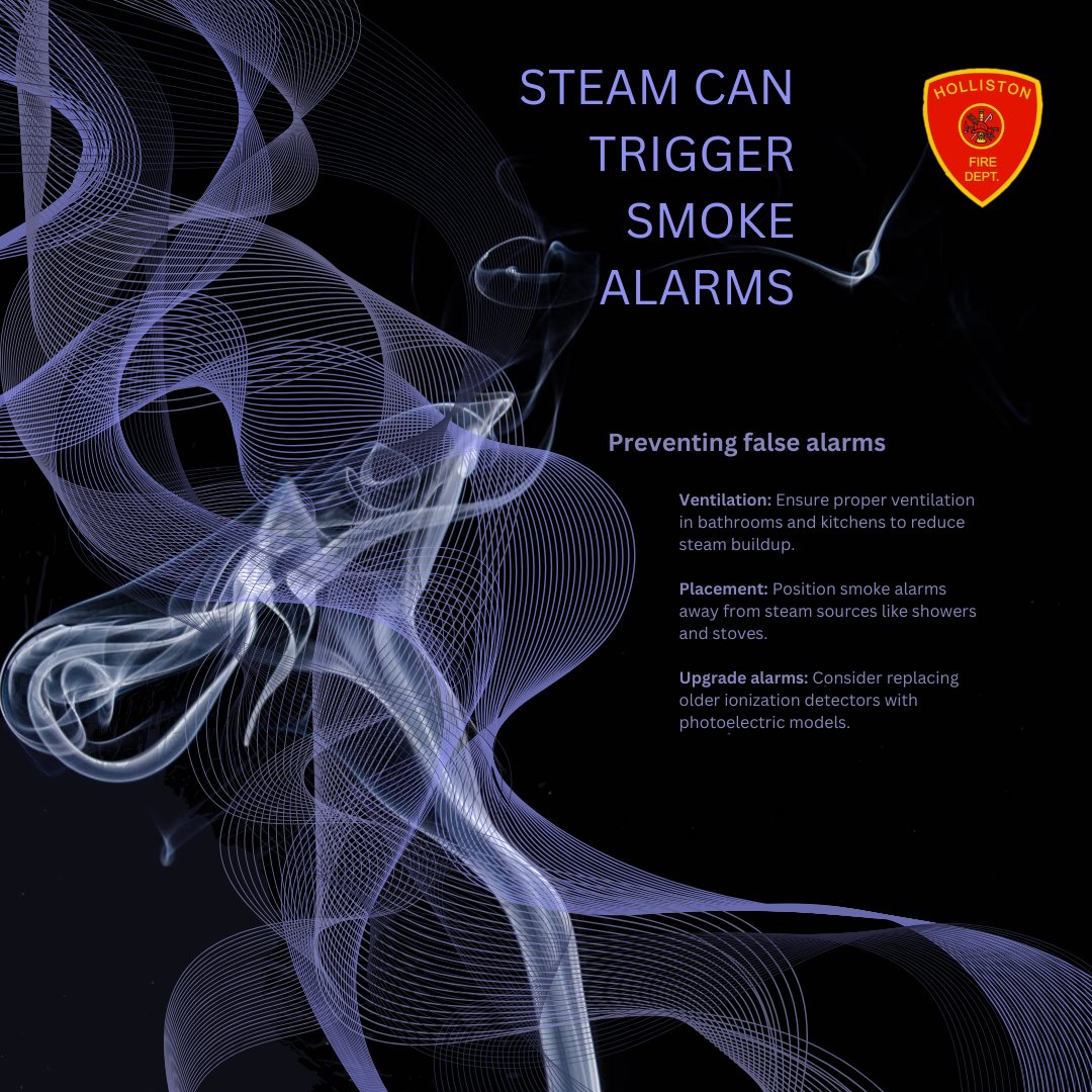 This morning, we were dispatched to an alarm activation, which was triggered by steam.

Here are a few tips for minimizing the risk of false alarms: