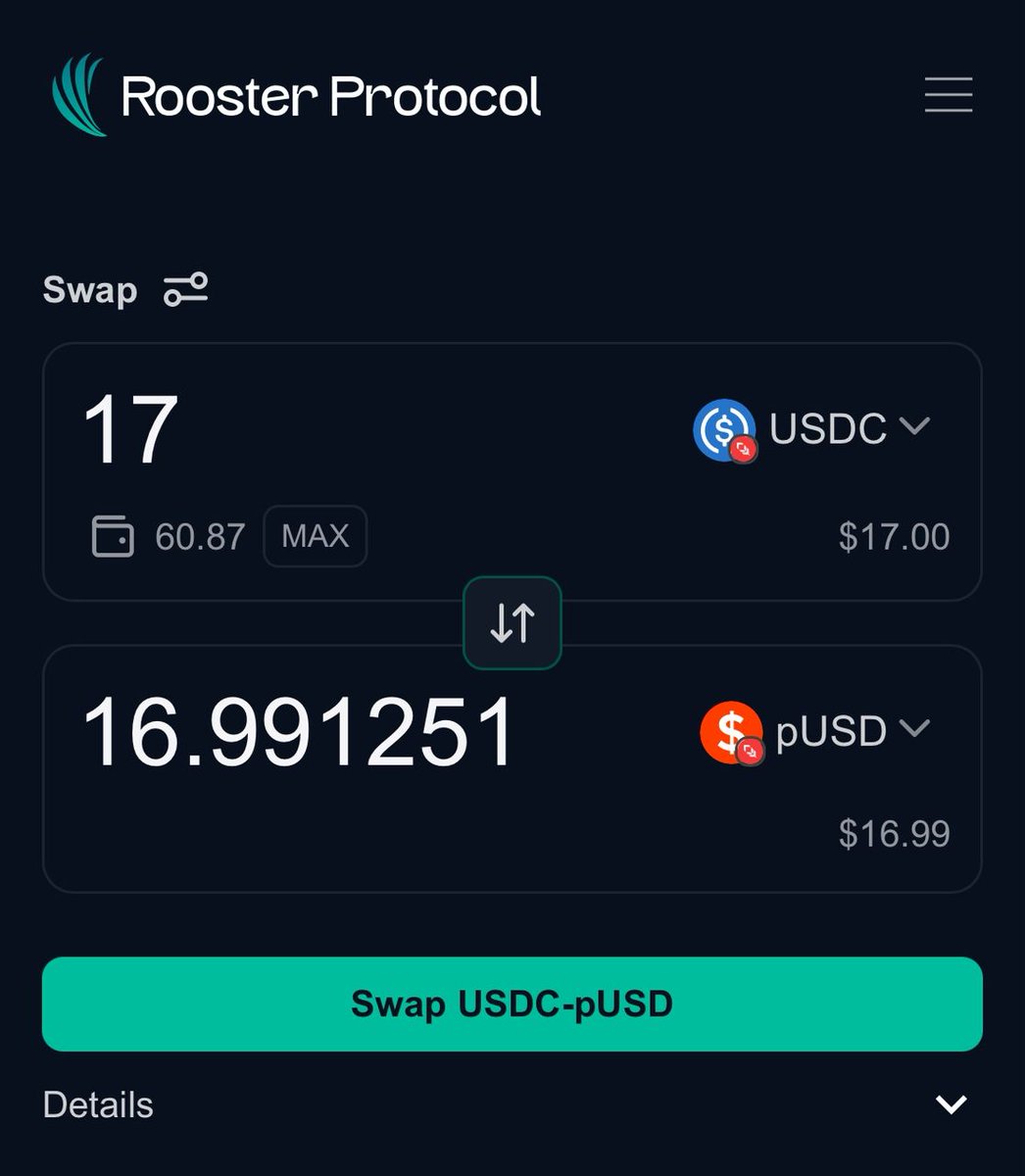 linux_mode's tweet image. ochain interaction w @plumenetwork
swapped usdc - pUSD using @roosterprotocol .
swapped pUSD to usdt using @ambient_finance
and i got a total of 1.5k PP.