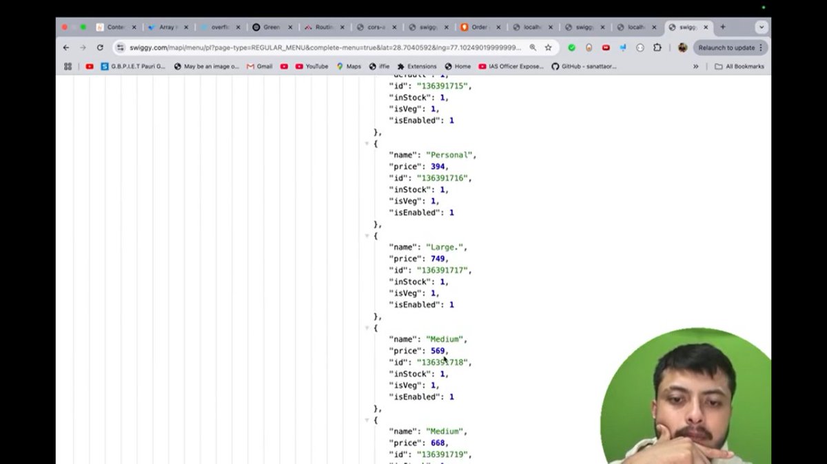 Samir_kumar19's tweet image. Day 17 of #30DaysCodeChallenge
1️⃣ Continued adding routing features to Swiggy clone
2️⃣ Faced CORS error — scraping from a production API isn’t easy
🎬 Watched Mahavatar Narsimha yesterday — solid 5⭐ from me!
⚡ Productivity: Low
#ReactJS #WebDev #100DaysOfCode #buildinpublic