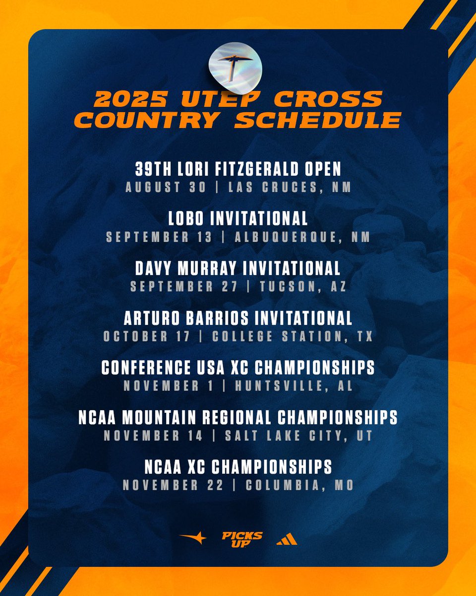 𝟮𝟬𝟮𝟱 𝗨𝗧𝗘𝗣 𝗖𝗿𝗼𝘀𝘀 𝗖𝗼𝘂𝗻𝘁𝗿𝘆 𝗦𝗰𝗵𝗲𝗱𝘂𝗹𝗲

#PicksUp ⛏️🎽