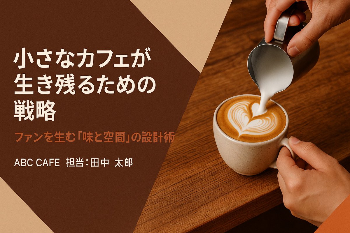 ＼この表紙もプロンプトコピペで簡単出力✨／  
Soraのプロンプトなら、こんなスライド表紙も作れます🌿  

採用・教育・観光・カフェなど、  
業種に合ったイメージ写真も一緒に生成できるから、  
“そのまま使える資料”がすぐ完成！

テンプレプロンプトは元ポストで公開中👇