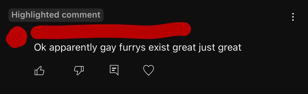 This comment has had me laughing for DAYS. Like they’re genuinely so upset at the concept of gay furries 😭