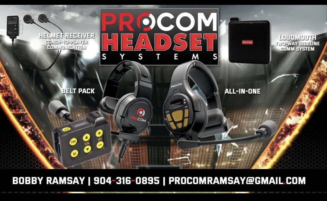 Bobby Ramsay (@coachramsay1) on Twitter photo Coaches there’s still time to upgrade your headsets before the season starts! We ship fast and have payment plans available? Please DM or call/text me for more info! <a href="/SSAAFootball/">SSAA Football</a> <a href="/PayFLCoaches/">Florida Coaches Coalition</a> <a href="/BCAA_Sports/">BCAA Sports</a> <a href="/FACACoach/">FACA</a> <a href="/FloridaPrepsFB/">Florida Preps FB</a> <a href="/BrevardSchools/">Brevard Schools</a> Coaches there’s still time to upgrade your headsets before the season starts! We ship fast and have payment plans available? Please DM or call/text me for more info! <a href="/SSAAFootball/">SSAA Football</a> <a href="/PayFLCoaches/">Florida Coaches Coalition</a> <a href="/BCAA_Sports/">BCAA Sports</a> <a href="/FACACoach/">FACA</a> <a href="/FloridaPrepsFB/">Florida Preps FB</a> <a href="/BrevardSchools/">Brevard Schools</a>