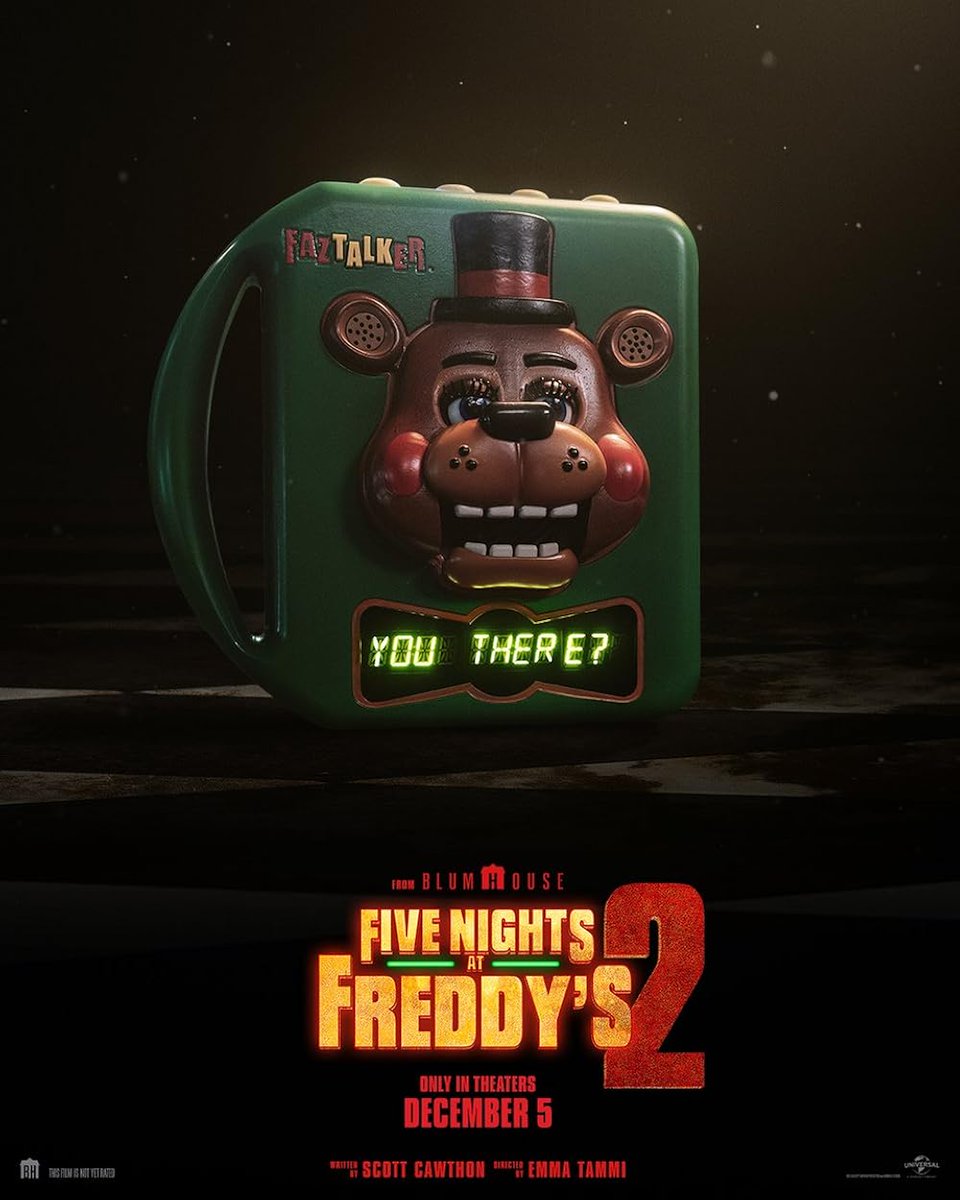 'FIVE NIGHTS AT FREDDY'S 2' will now have a disclaimer during its credits that the film "may not be used to train AI".

This comes after Universal Pictures (one of the production companies and distributors of the FNAF movies) made a move to be more tactile and aggressive with