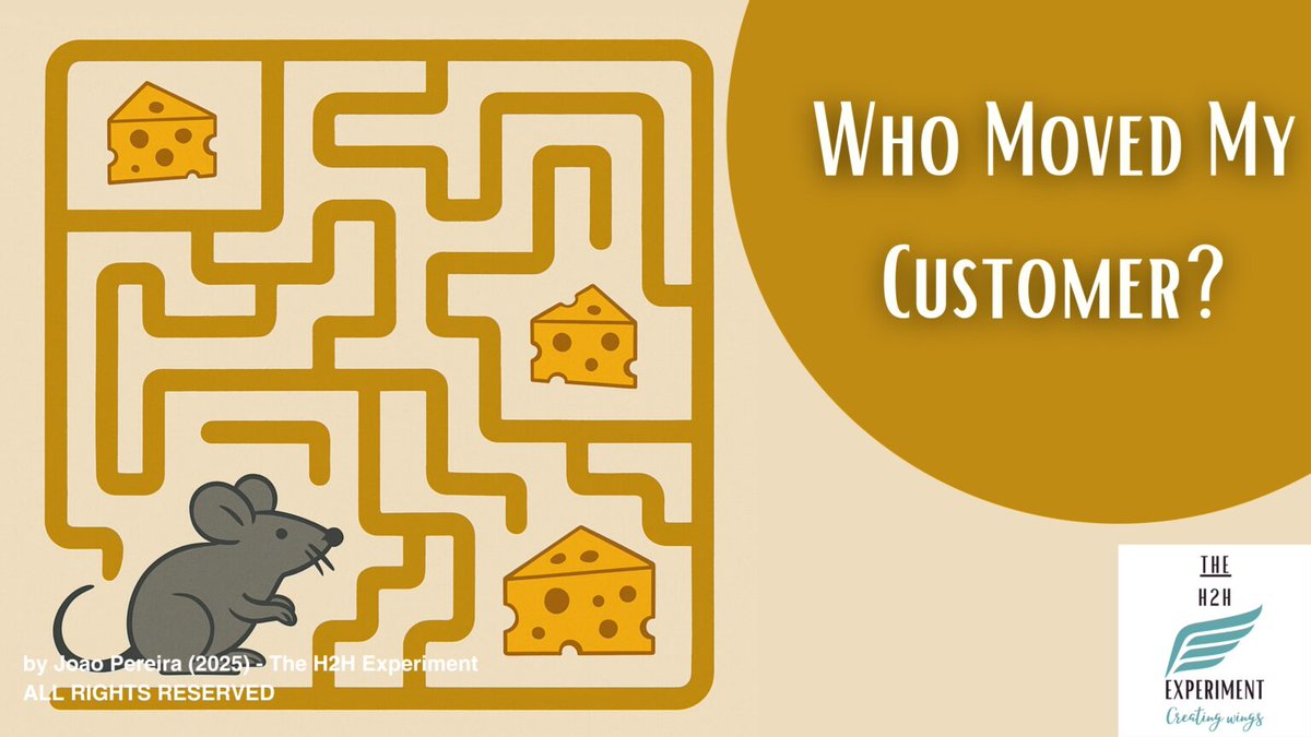 Ricardo S Gulko CX certified Pro, Tech, MBA (@ricardosgulko) on Twitter photo Who Moved My Customer?
ecxo.org/who-moved-my-c…
#CustomerExperience , #HumanExperience , #BehavioralScience , #CX ,  #Loyalty , #NudgeTheory , #CustomerRetention , #HabitDesign ,  #Leadership , #BusinessStrategy , #theH2Hexperiment #ecxo Who Moved My Customer?
ecxo.org/who-moved-my-c…
#CustomerExperience , #HumanExperience , #BehavioralScience , #CX ,  #Loyalty , #NudgeTheory , #CustomerRetention , #HabitDesign ,  #Leadership , #BusinessStrategy , #theH2Hexperiment #ecxo