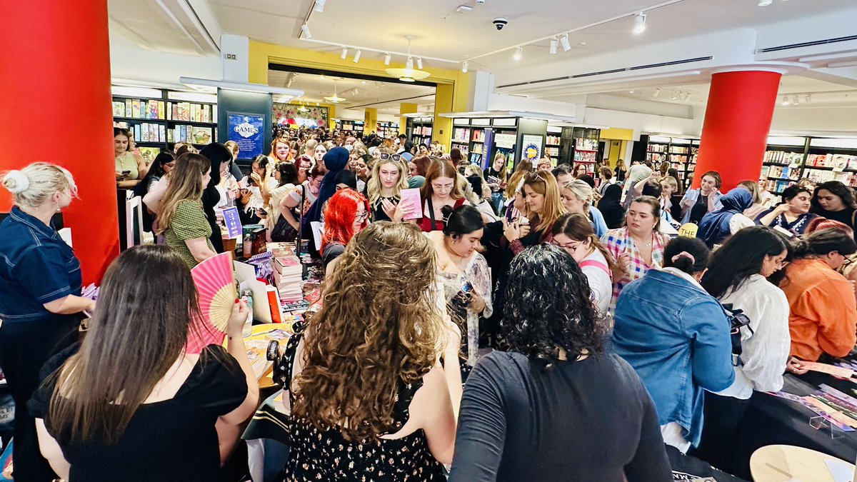 BookFest is open at <a href="/WaterstonesPicc/">Waterstones Piccadilly, London</a> and the enthusiasm of young (and old) readers is something to behold. We have activity over 3 floors currently with authors signing and publishers sharing proofs and merch. It’s going to be quite some day!! 📚 waterstones.com/events