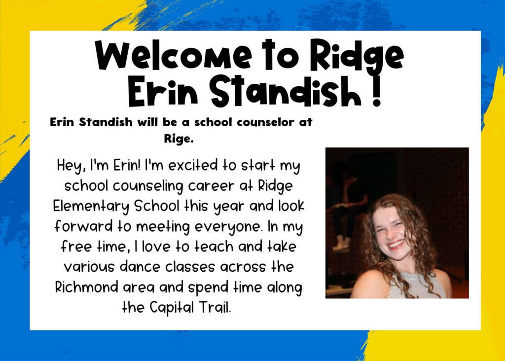 We are excited to introduce our new Ridge family staff members! We will highlight who they are the next couple of days!