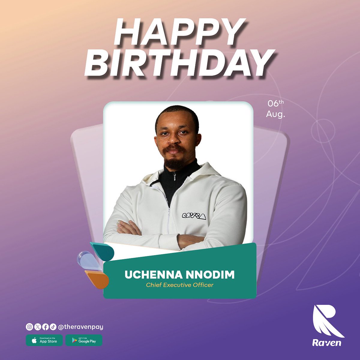 theravenpay's tweet photo. It’s not every day you get to work with a leader who’s as driven as they are kind.
Happy Birthday 🥳 to our CEO, Uchenna Nnodim, the one steering the ship with vision and grit.
May this year come with even bigger success.
#RavenTeam #HappyBirthday #RavenBank https://t.co/qRUP3Bjz5i