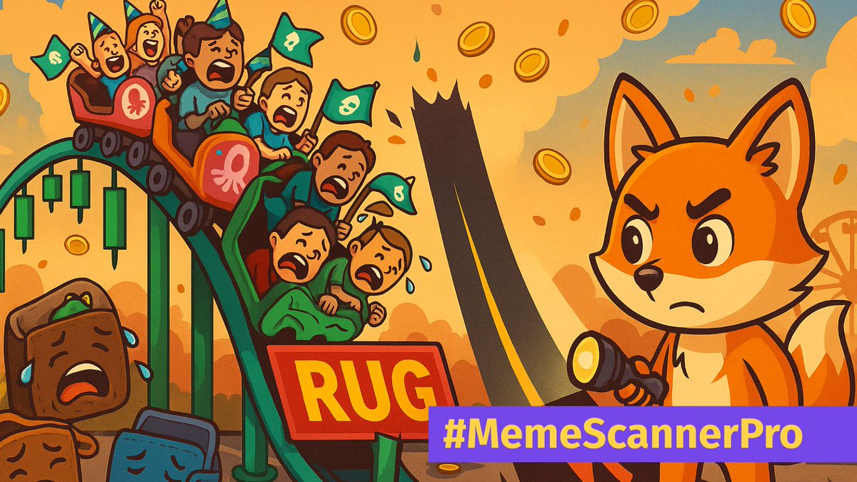memescannerpro's tweet photo. @MrWhaleREAL Buy the dip, not the rug… Scan first, invest smart. 🦊🛡️
#DYOR #CryptoSecurity #MemeScannerPro https://t.co/WPZLZYb3Qx