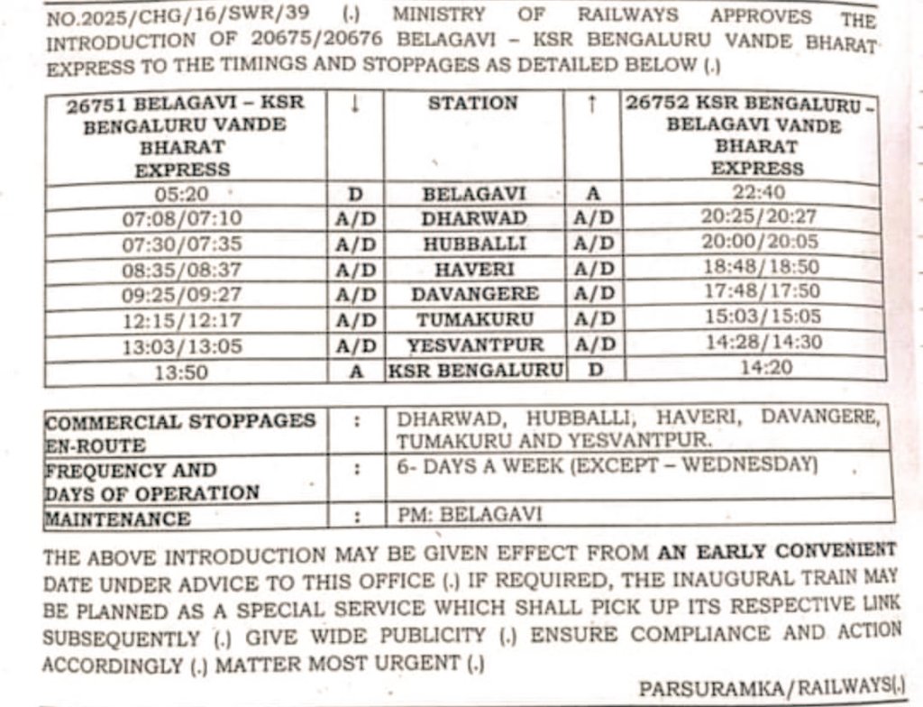 Thankyou to Shri <a href="/Irannakadadi_MP/">Iranna Kadadi-MP</a> awru, <a href="/JagadishShettar/">Jagadish Shettar</a> awru for getting this dream into reality. 
The citizens of Belagavi are forever grateful for your efforts!
2 years of hard work now a reality!
Thankyou Shri <a href="/narendramodi/">Narendra Modi</a> ji for inaugurating it on 10th! 🙏🏻
