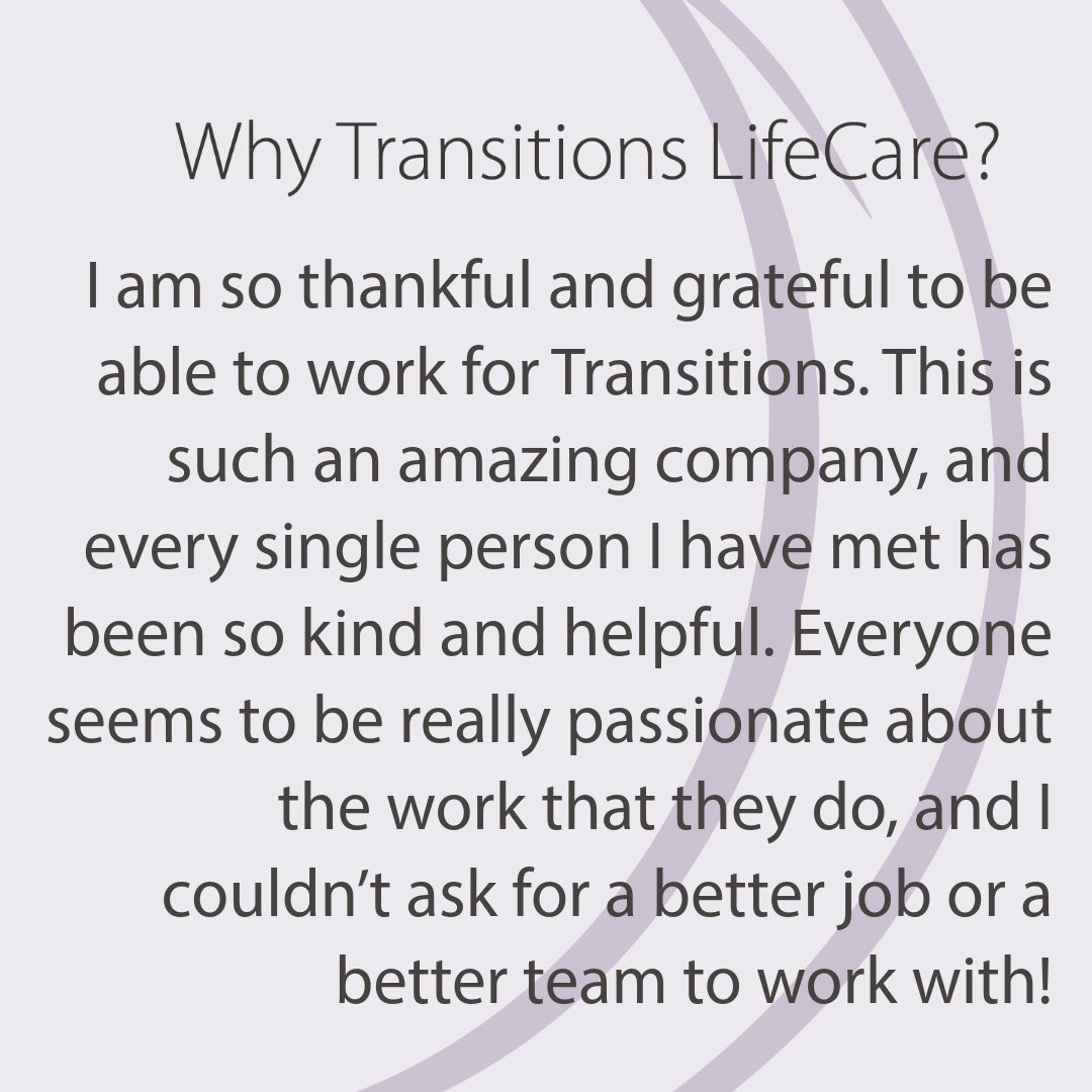 Please join me in welcoming Karla Ambrose to the Transitions LifeCare team! 💜

Covering Nash and Wilson counties, Karla is already bringing a thoughtful spark to our work in the community. We’re lucky to have someone so genuine, grounded, and people-focused on our team👏✨