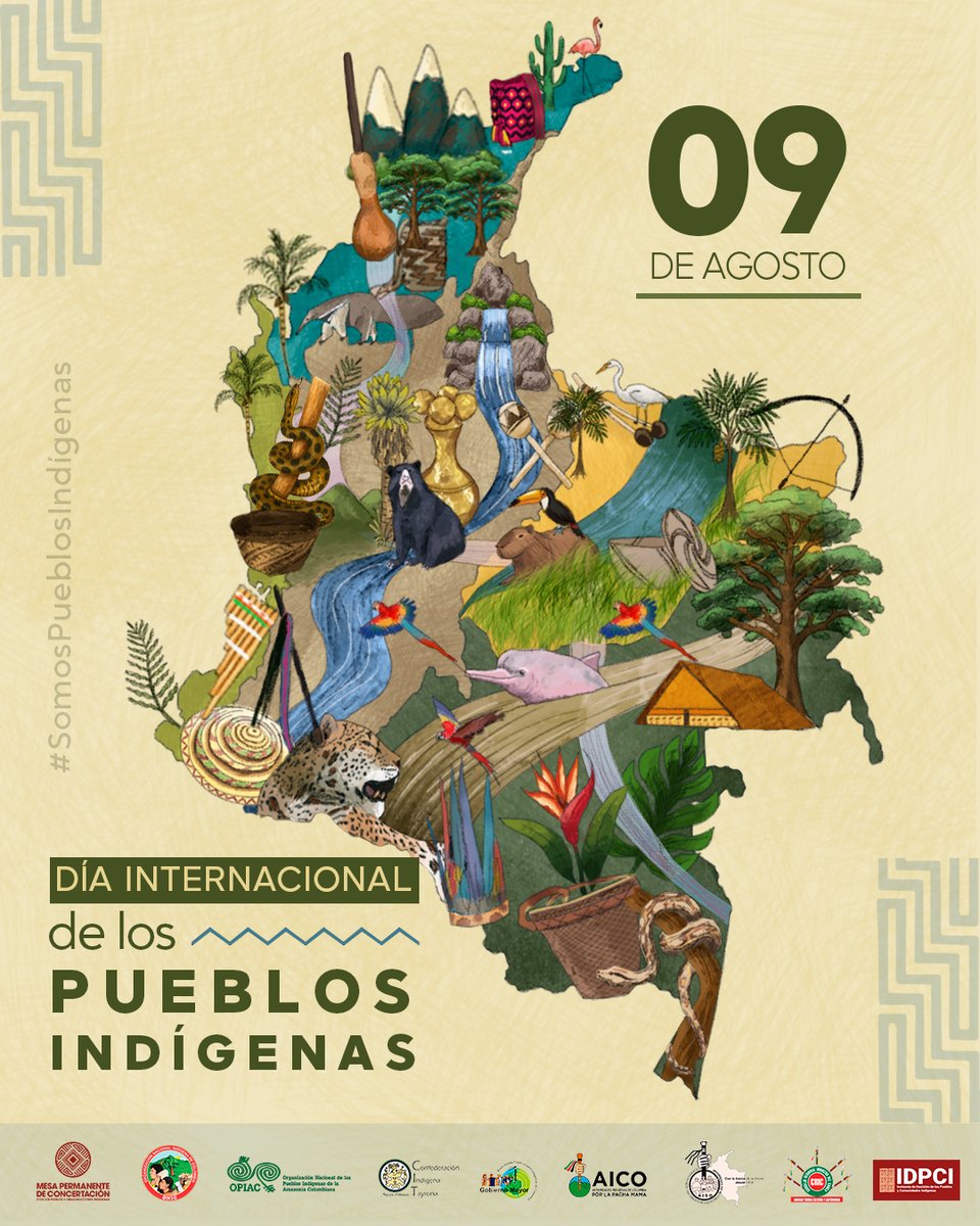 #SomosPueblosIndígenas y honramos la diversidad, la resistencia y la sabiduría ancestral que vive en cada uno de nuestros pueblos. Iniciamos la conmemoración del Día Internacional de los Pueblos Indígenas, un llamado a reconocer los derechos adquiridos y a seguir caminando en