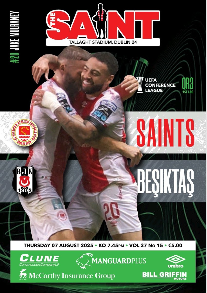 StPatsProgramme's tweet image. Sorry for the radio silence all season! All set for tomorrow's big @stpatsfc game in tallaght against @Besiktas, the first of two programmes that we've produced this week. Thanks to @JoeORourke1 and all the team as always!