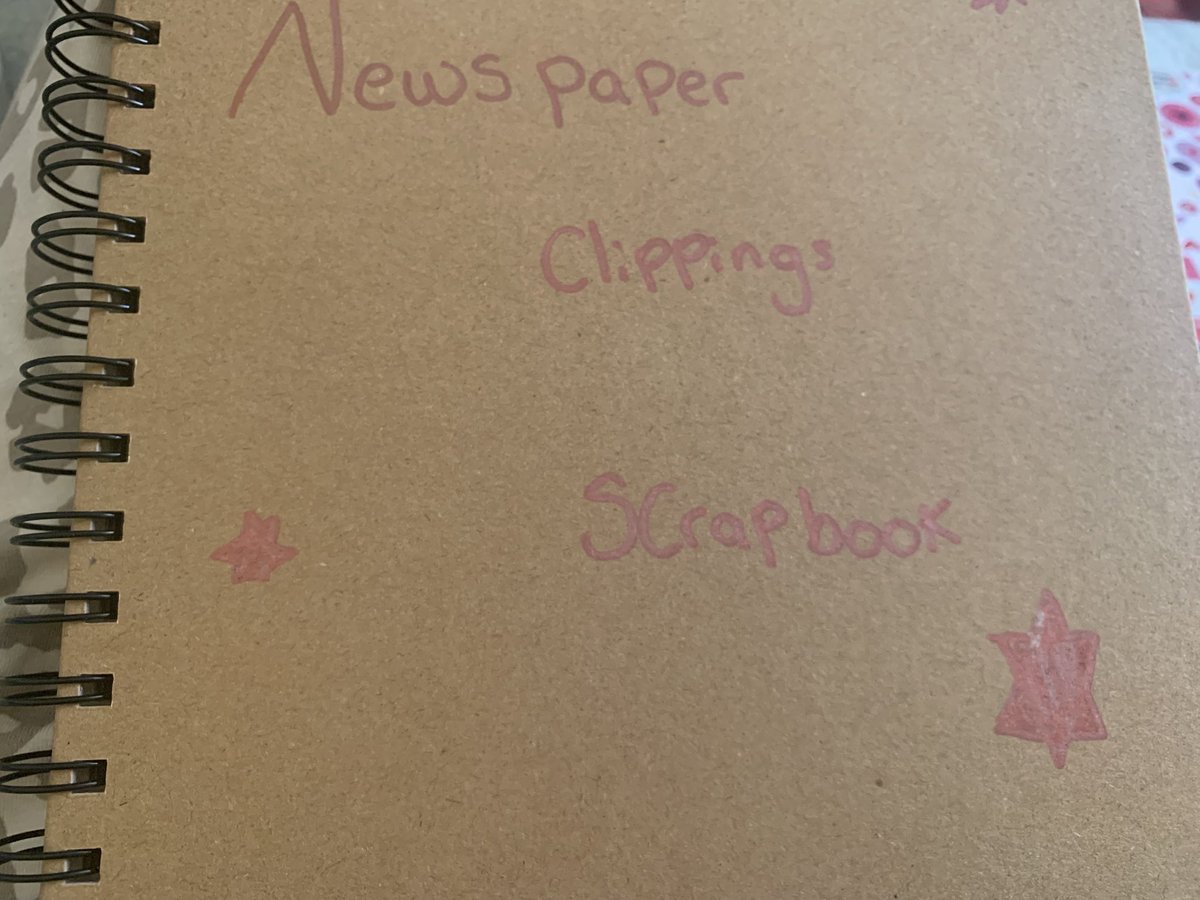 g3mmava1entin3's tweet image. Just started a scrapbook with newspaper clippings 📔❤️💕
#Scrapbook 
#NewspaperClippings 
#RoyalFamily