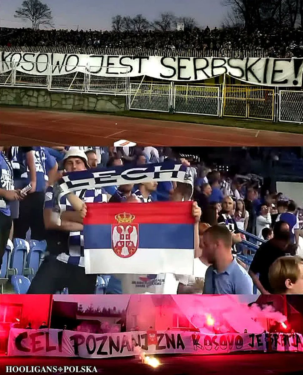 laganezzee's tweet image. Ceo sve zna da je KOSOVO SRBIJA 🇷🇸
#lechpoznań bravo 💪🇷🇸🇵🇱 #hooligans