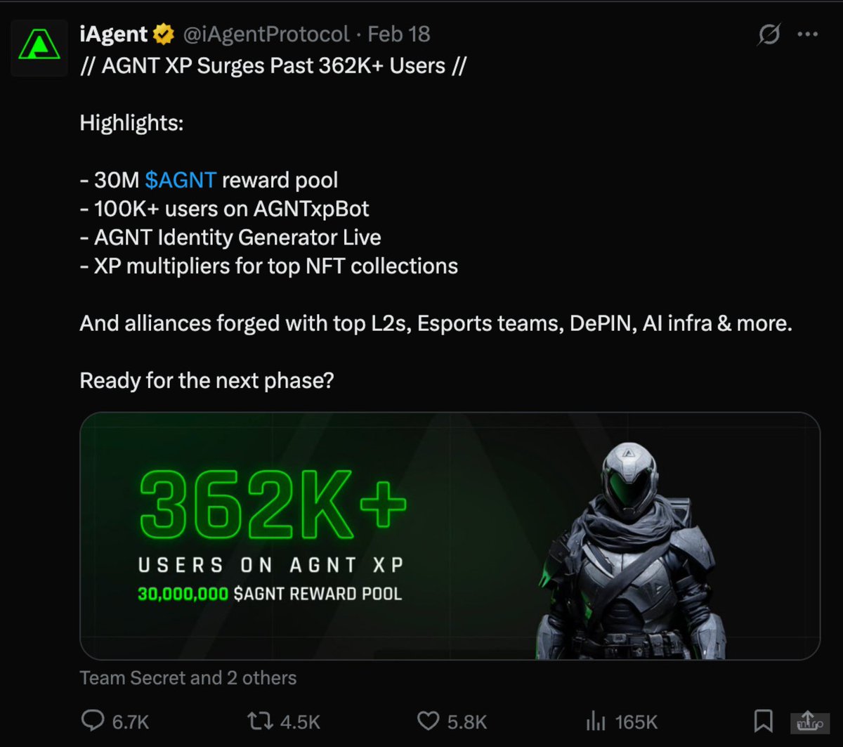 Tyler_omni's tweet image. Most agencies run the same GTM playbook for every client.

But for @iAgentProtocol – we created a SocialFi funnel that gamified user acquisition. The results?

• $3M raised
• 750K+ SocialFi users acquired
• 100K+ app downloads
• 100TB of gameplay data collected

All in 3…
