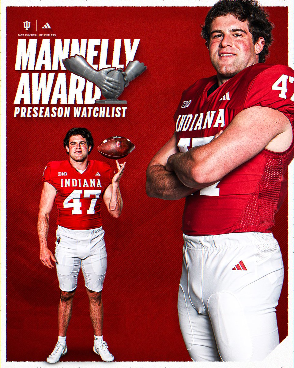 IndianaFootball's tweet image. Preseason watch list for the best long snapper.