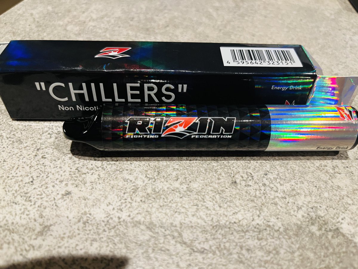 RIZINのCHILLERS来たー！！
エナジードリンクフレーバー美味しい！
#RIZIN
#CHILLERS