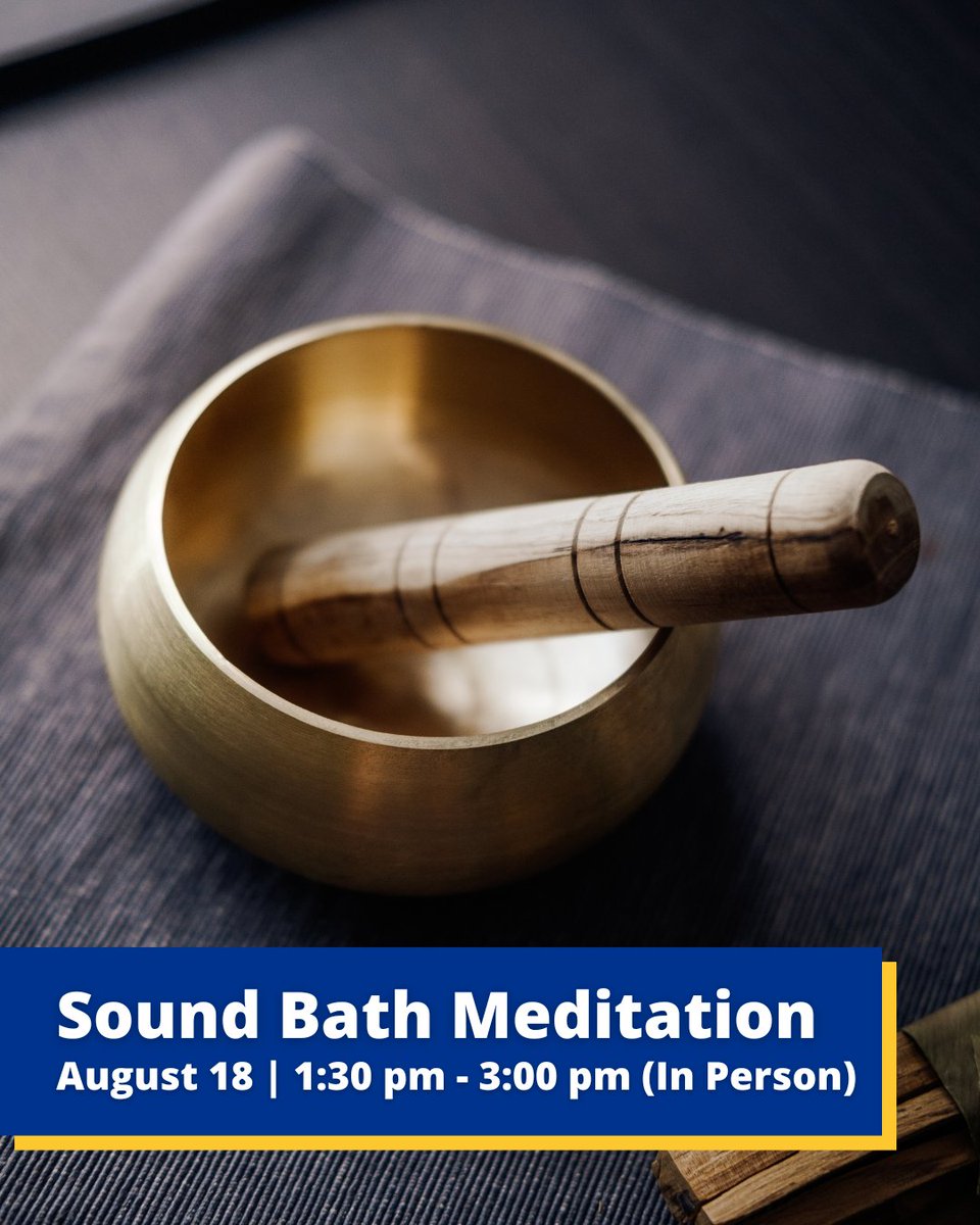 Have you registered for Sound Bath Meditation yet?⁠ Melaina will lead you through a meditative experience, gently dissolving tension, unlocking the subconscious, and clearing outdated thought patterns.
⁠
alzheimer.ca/niagara/en/wha…

#AlzheimerNiagara #Alzheimer #Dementia #Caregiver