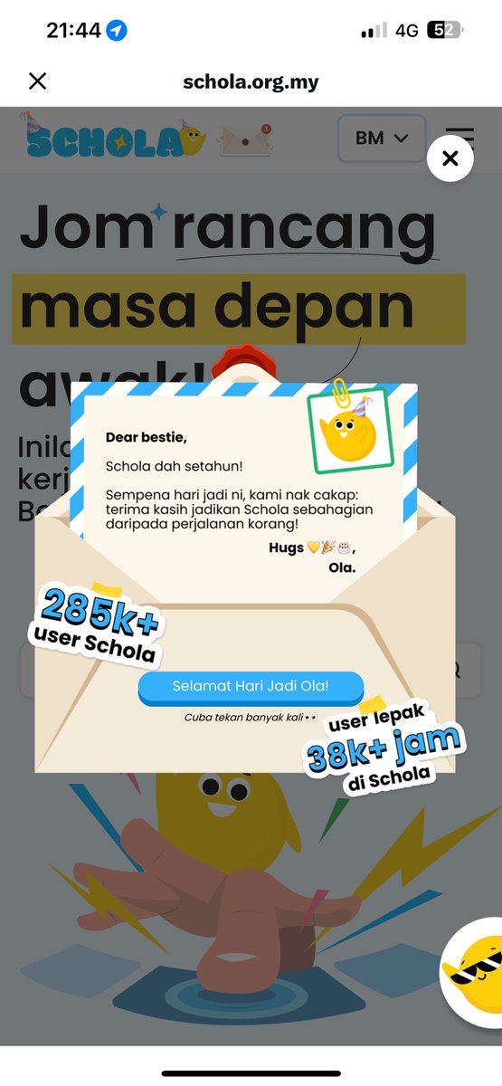 yay hbd ola !! to many more programs w you helping post-spm students finds dream out there 🤓🤓🤞🏻🤞🏻💞