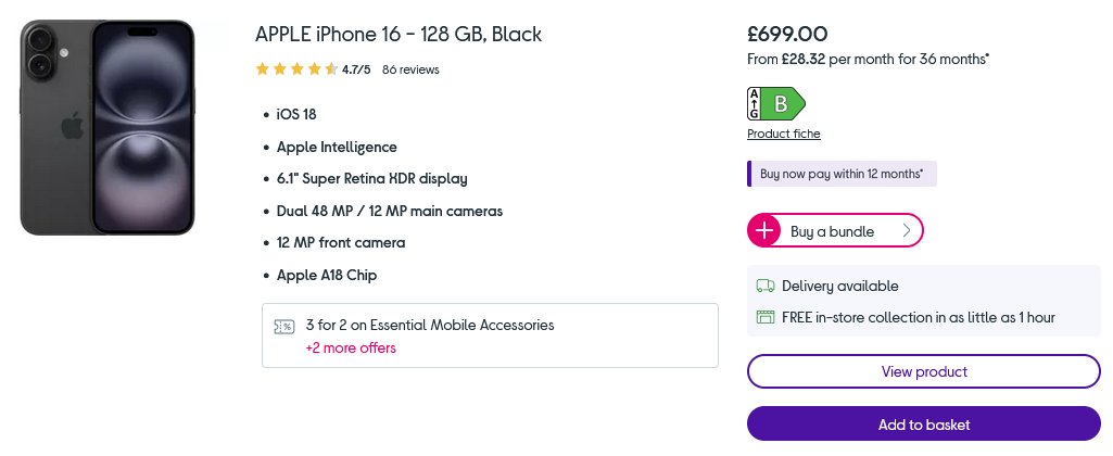 _itzkira's tweet image. Why is @currys iPhone 16's cheaper than @Apple?
First image = Currys
Second image = Apple.com