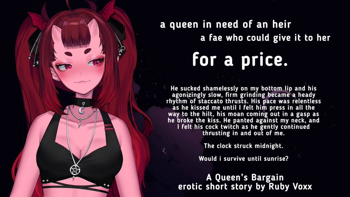 RubyVoxx's tweet image. anyway i wrote a short story. it’s 10k words and its sweet and spicy and their banter is really cute. 

half the story is free to read- sub to any tier to read the full story 💗

patreon.com/posts/13581962…