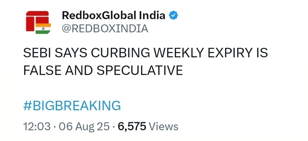 Ashish Gupta (@ashishguptaa__) on Twitter photo Classic SEBI: let rumors burn the market, then drop a “false & speculative” note like nothing happened.
Ever heard of proactive communication?
<a href="/SEBI_India/">SEBI_Awareness</a> <a href="/FinMinIndia/">Ministry of Finance</a> #SEBI #StockMarket #OptionsTrading Classic SEBI: let rumors burn the market, then drop a “false & speculative” note like nothing happened.
Ever heard of proactive communication?
<a href="/SEBI_India/">SEBI_Awareness</a> <a href="/FinMinIndia/">Ministry of Finance</a> #SEBI #StockMarket #OptionsTrading
