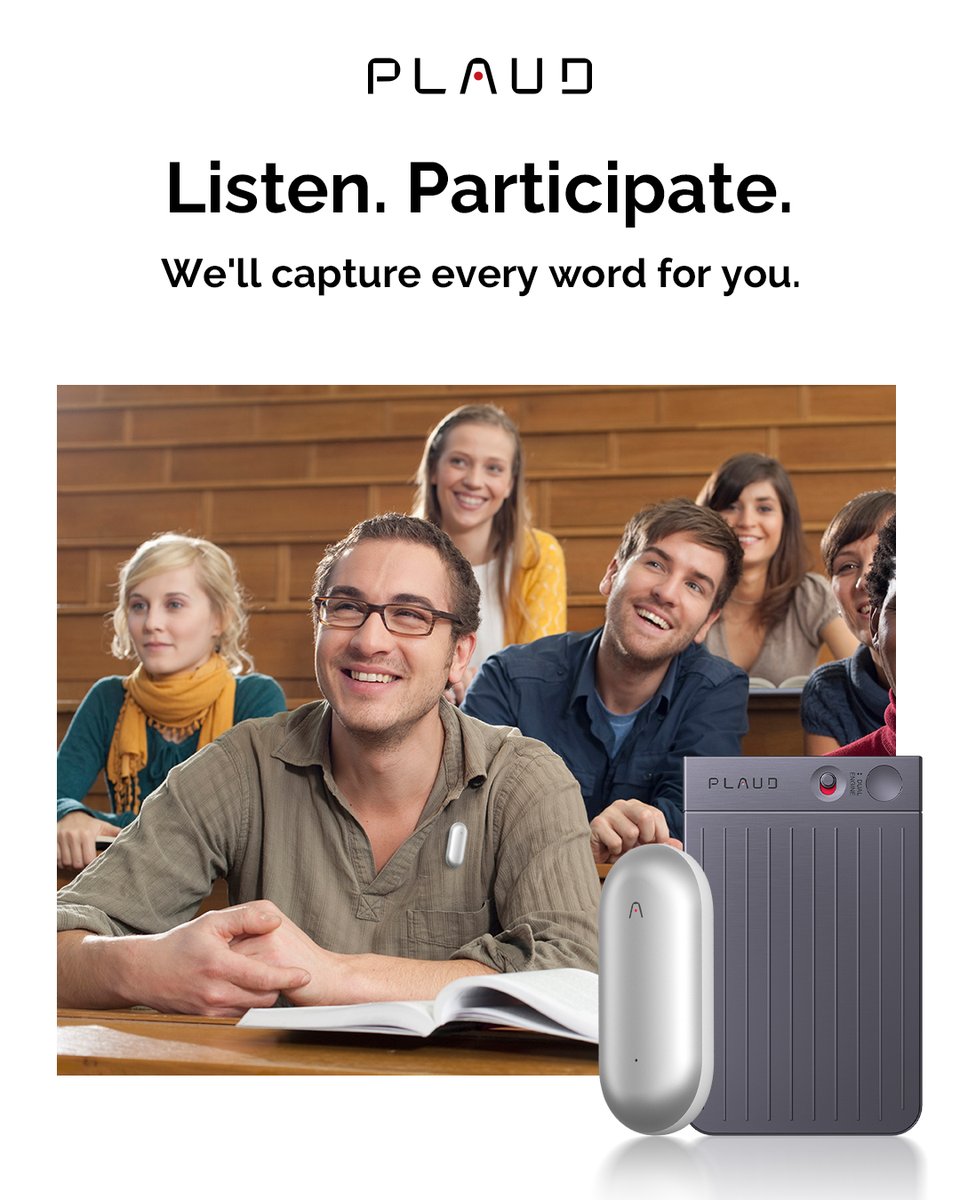 Listen fully, participate actively. #PLAUD ensures you capture every detail, effortlessly. Last day to enjoy 10% off, Aug 5-7: bit.ly/40I38G5

#StudyWithPlaud