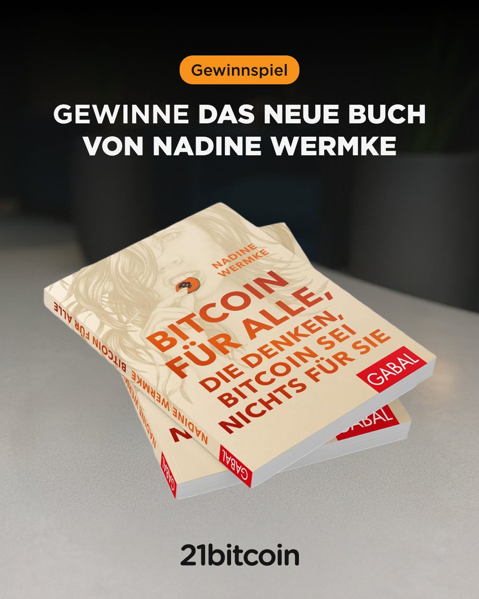 Gewinne ein signiertes Exemplar BITCOIN FÜR ALLE, DIE DENKEN BITCOIN SEI NICHTS FÜR SIE von Nadine Wermke! 🎉

Um teilzunehmen:
➡️ Folge <a href="/hodldine/">Hodldine</a> &amp; <a href="/21bitcoinApp/">21bitcoin 🇪🇺</a> 
💬 Kommentiere dein Lieblingsargument gegen Bitcoin

Die Verlosung findet am 15. August statt.

Viel Glück! 🍀