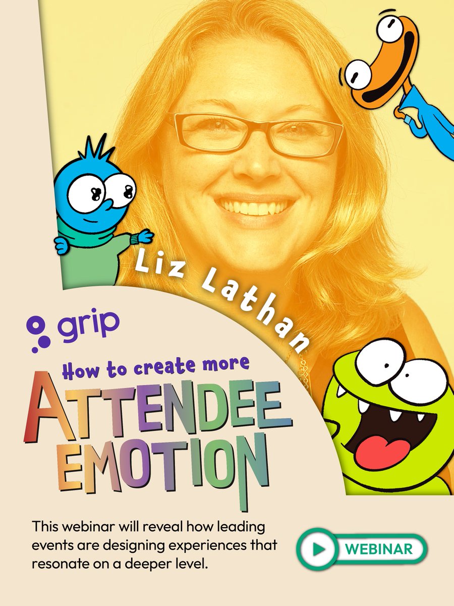 This is going to be emotional... 

Liz Lathan, Founder, Club Ichi &amp; The Community Factory will be our expert panellist for Grip's next webinar: How to create more attendee emotion 🎭

Thursday, 28th August | 4pm UK | 11am ET | 8am PT

Register here: hubs.ly/Q03zLzKb0