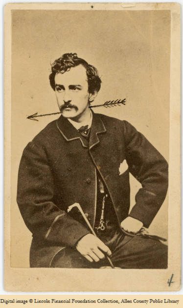 Nineteenth-century photoshop of John Wilkes Booth.