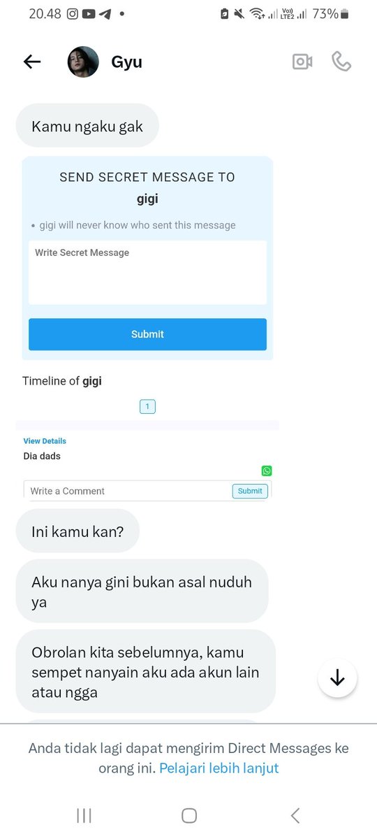 yourchaesystem's tweet image. Buka dm tiba2 di tuduh gini, emang stok cowok gua kurang apa ampe gangggu hubungan org