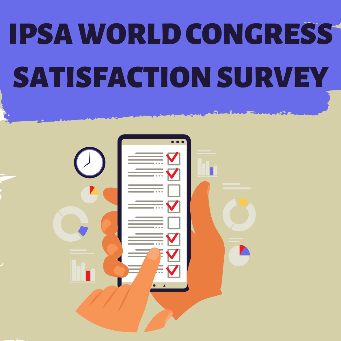 Complete the #IPSA2025 satisfaction survey by 20 August 2025 for a chance to win one of five complimentary registrations for the 2027 IPSA World Congress in Rome!
📧 The survey link was sent by wc2025@ipsa.org on 18 July.