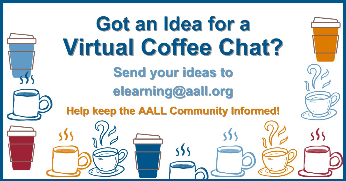 ☕ Have an idea for a Virtual Coffee Chat? Share the topics, questions, or challenges on your mind—big or small! Coffee Chats are an open forum for thoughtful discussion, new ideas, and real-world problem solving. Your suggestions help keep our conversations fresh, relevant, and