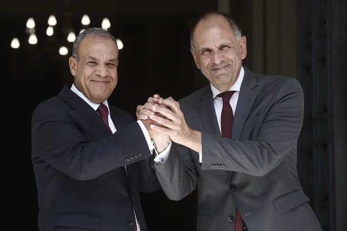 In Athens today, Egypt’s Foreign Minister meets with his Greek counterpart Mr. George Gerapetritis. Mutual commitment to strengthen the strategic partnership between both friendly countries and a fruitful exchange of views on regional issues of mutual interest.