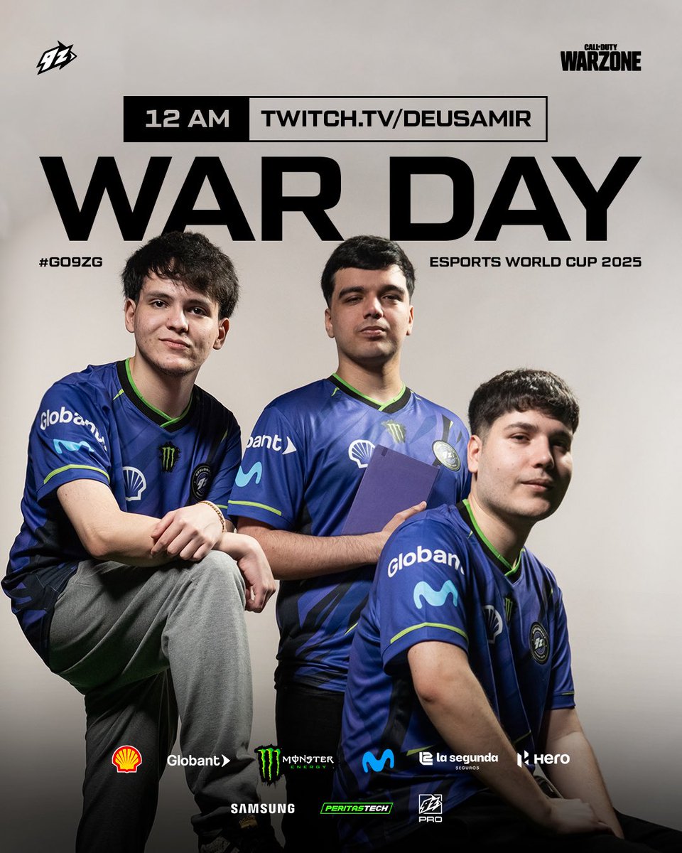Una nueva oportunidad para hacer historia.

Arranca el camino de los pibes de Warzone en la #EWC2025

⏰ 09:00 hrs 🇲🇽 // 11:00 hrs 🇨🇱 // 12:00 hrs 🇦🇷🇺🇾🇧🇷 // 17:00 hrs 🇪🇸
📺 twitch.tv/deusamir