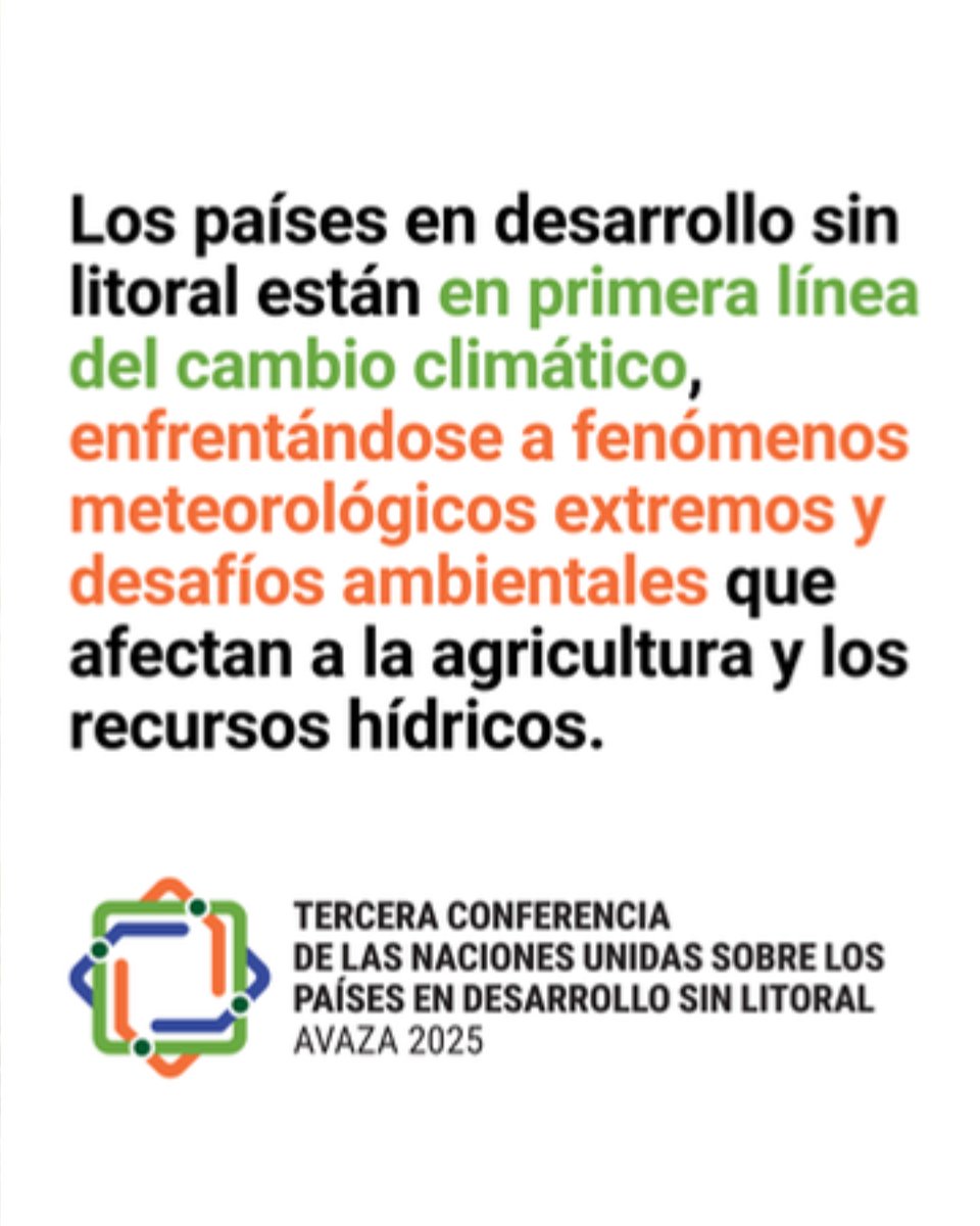 🌍 Hoy es el #DíaDeLosPaísesSinLitoral.
🔸 40 % de su población urbana vive en barrios marginales
🔸 La desnutrición duplica la media global
🔸 Las mujeres enfrentan desigualdades aún mayores

💜 Sin litoral, pero no sin derechos.
🔗 un.org/es/observances…