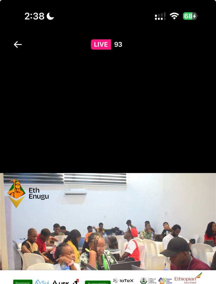 Yooo, <a href="/olanetsoft/">I D R I S</a> totally killed it!!

100 persons onground IRL in Enugu.

With over 90 persons joining virtually in the LIVESTREAM learning too.

“ZK Identity for the Unbanked: Building Sybil-Resistant Systems Without KYC” was simplified

Livestream link: x.com/i/broadcasts/1…