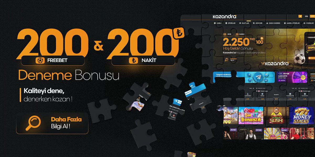 🟠KAZANDRA | DENEME BONUSU 

🏆200 Freebet &amp; 200 Freespin

💸Maks 500 TL Çekim

☑️Giriş Adresi: kzn.pw/296376

#denemebonusuverensiteler Feyenoord - Fenerbahçe #slot ÖSYM #bahis #FenerinMaçıVar #keremaktürkoğlu  #Disk