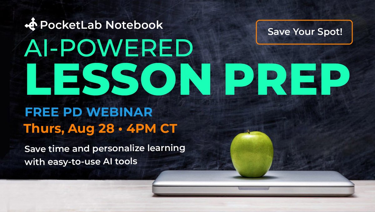 Unlock the Future Classroom with these free AI tools!!🔨
⭐️Translate a lessons language 
⭐️Adjust reading levels
⭐️Generate grading rubrics
⭐️Access custom teacher guides

Sign up now!!! hubs.ly/Q03B3PRX0