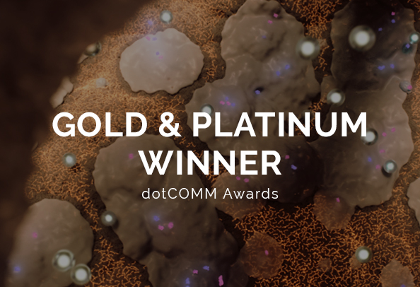 random42science's tweet image. We have won awards at the 2025 #dotCOMMAwards for our VR and medical animation work. 

Our work won in the following categories: Gold Award: ‘Video Creativity | Special Effects/Animation’ 
Platinum Awards: ‘Virtual Reality’ and ‘Video | Healthcare’ 

random42.com/company-news/d…