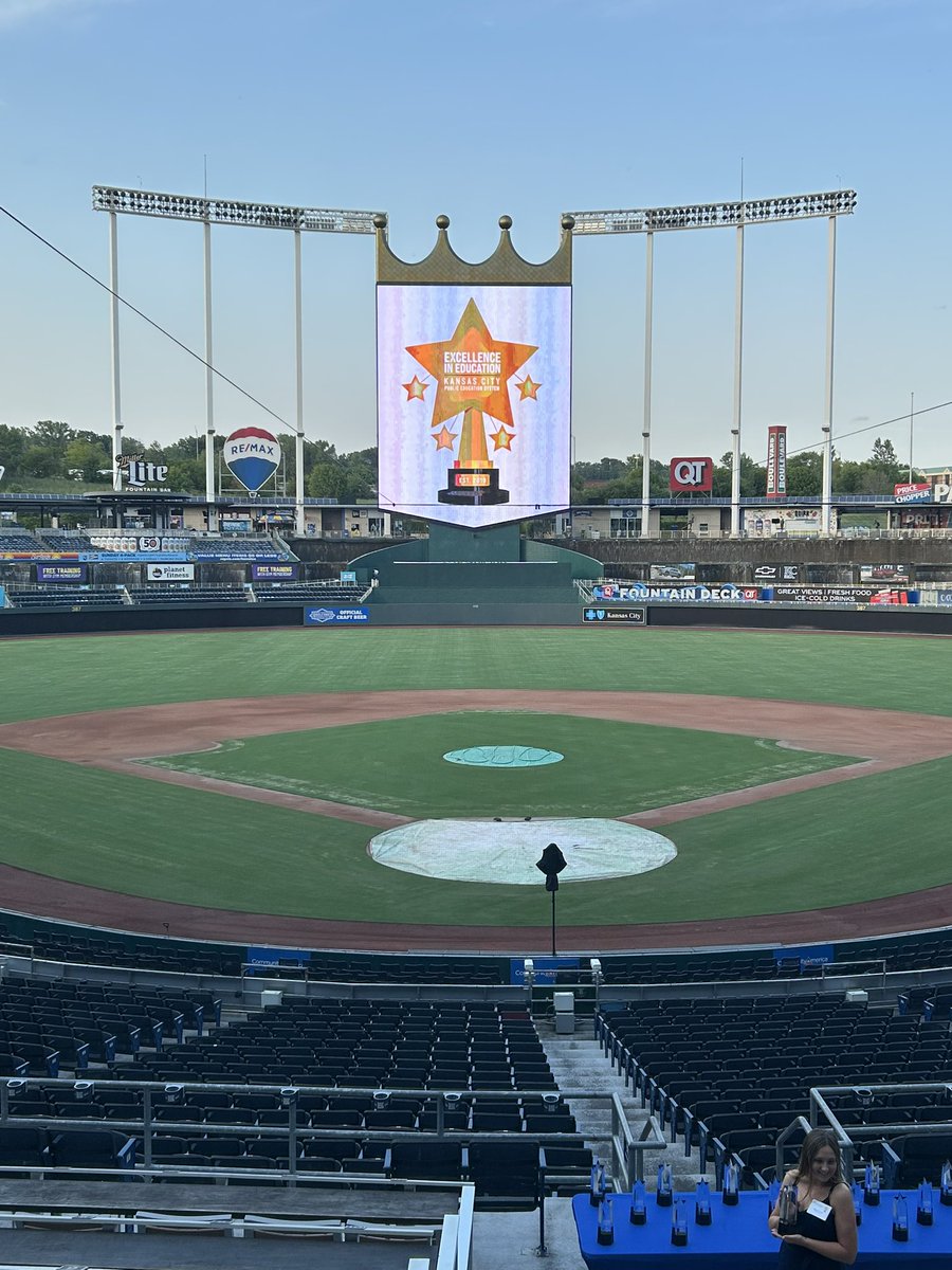 MoCommissioner's tweet image. What a wonderful night at Kauffman Stadium honoring public &amp;amp; charter school educators!  Thank you to SchoolSmartKC for celebrating outstanding Kansas City teachers and school leaders. An added bonus - State Board of Education member Jon Otto was a great emcee! #WhatWeDoMatters