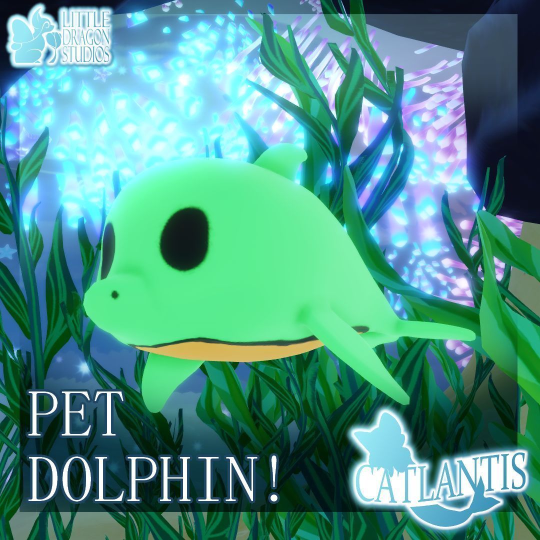 Pet Dolphins are coming to Catlantis! The Pets Update is coming August 9th!

Play the Game: roblox.com/games/15175762…
Join our Discord: discord.gg/bbWEtmKqAF 

#catlantis #roblox #pets #update #dolphin