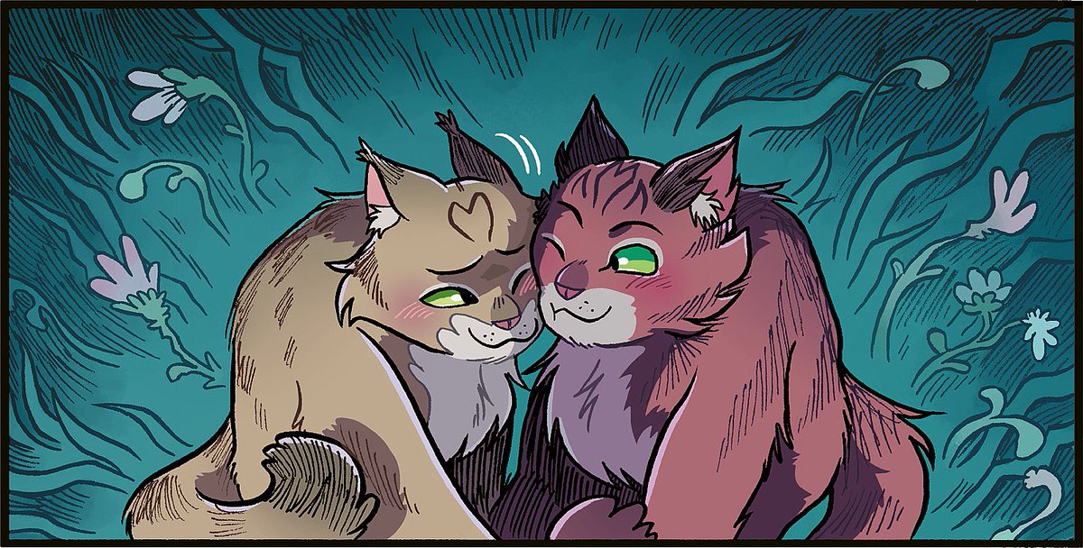 New artwork on the Warriors website featuring Sandstorm and Fireheart!