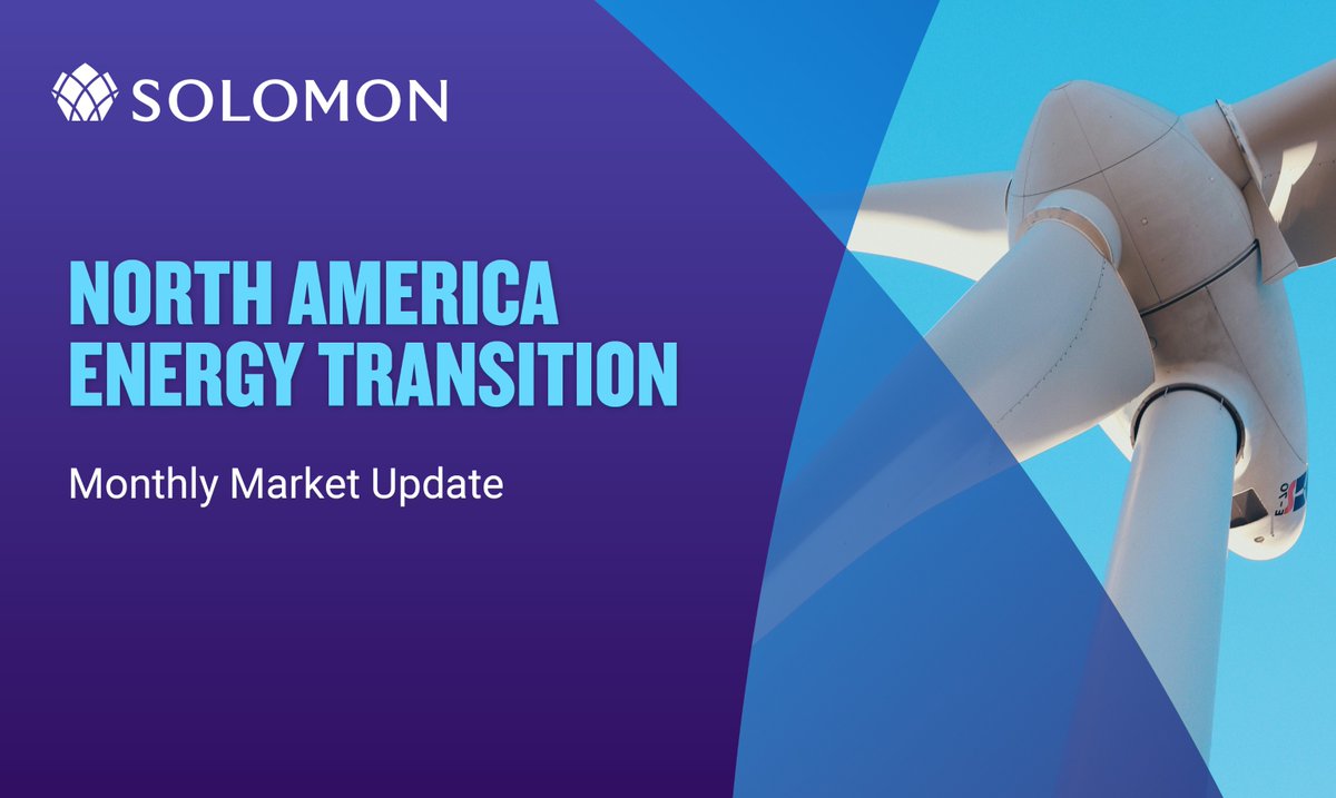 Explore trends shaping clean energy across North America in our latest market update as well as insights into recent industry transactions, broader M&amp;A and debt market activity, regional pricing trends, and more: solomonpartners.com/2025/08/06/ene… 

#finance #energytransition