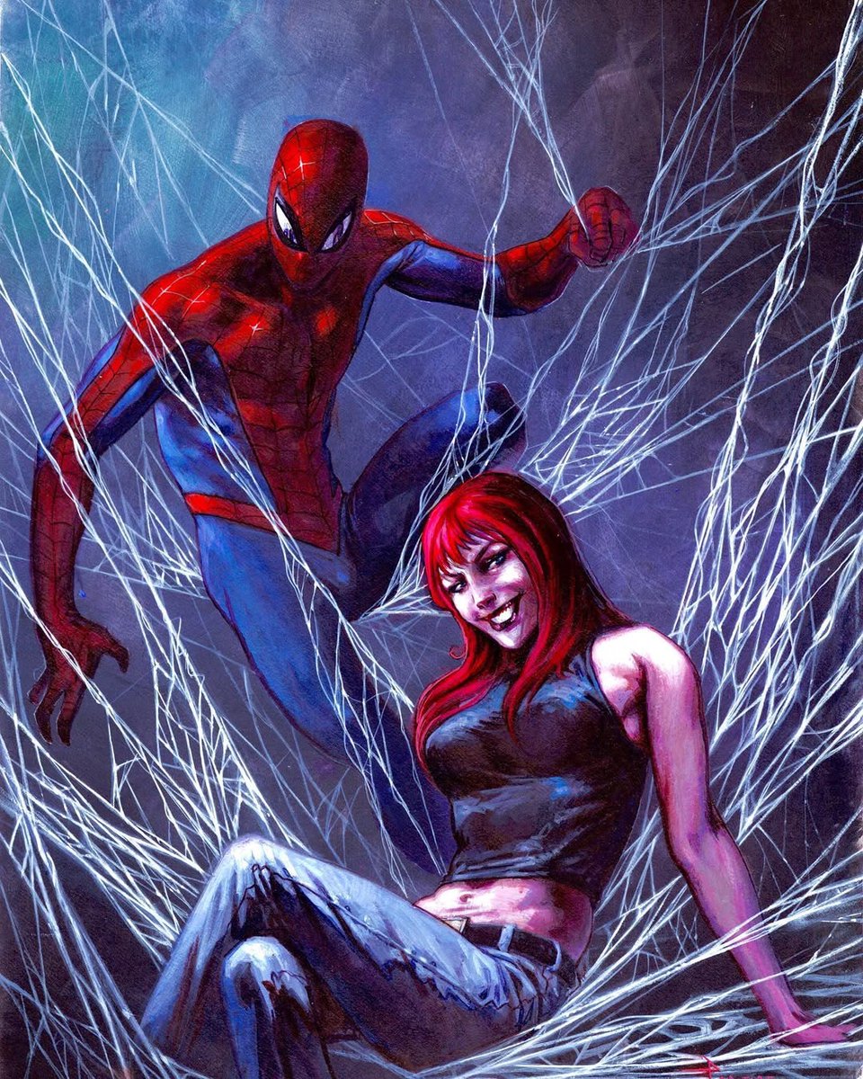 Spider-Man &amp; Mary Jane

Artwork by: <a href="/DavideParatore6/">Davide Paratore</a>