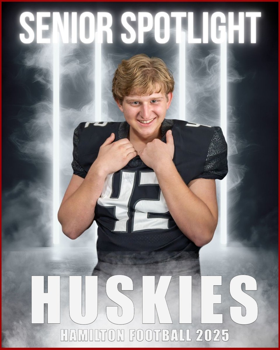 🎉 Senior Spotlight: Jackson Raner 🎉

📍 Favorite Hamilton Football Memory: Playing Desert Ridge last season!
🍔 Favorite Food: Alfredo
🎵 Favorite Song: My Kinda Lover (Billy Squier)
🎧 Pre-Game Ritual: Prayer
🔥 Game He’s Most Looking Forward To: Chandler