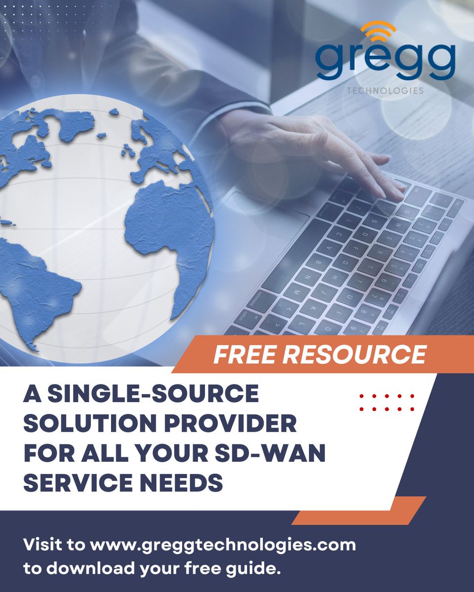 GreggTech's tweet image. Your business requires a robust communications and data network for its mission-critical applications and services. Traditionally, that has been accomplished by connecting private sites with MPLS or other private circuits. SD-WAN provides solutions that not only meet or exceed…