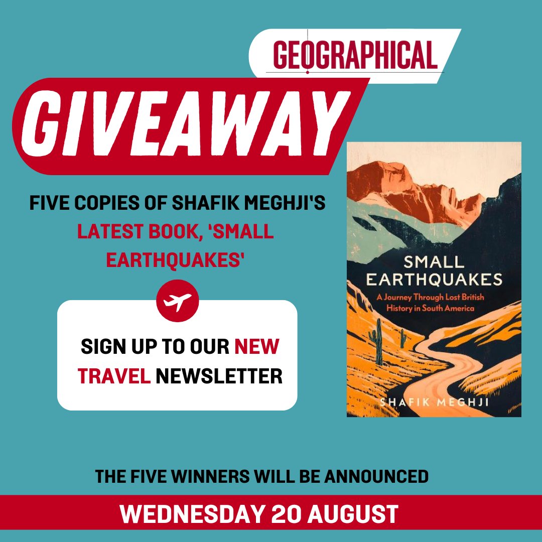 Geographical (@geographicalmag) on Twitter photo Enter our giveaway to win a copy of <a href="/ShafikMeghji/">Shafik Meghji</a>'s latest book, published by <a href="/HurstPublishers/">Hurst Publishers</a>.
There's five copies up for grabs📚
To enter, sign up to our new travel newsletter. Head to the link below, and you'll be entered into the giveaway. Good luck! Enter our giveaway to win a copy of <a href="/ShafikMeghji/">Shafik Meghji</a>'s latest book, published by <a href="/HurstPublishers/">Hurst Publishers</a>.
There's five copies up for grabs📚
To enter, sign up to our new travel newsletter. Head to the link below, and you'll be entered into the giveaway. Good luck!