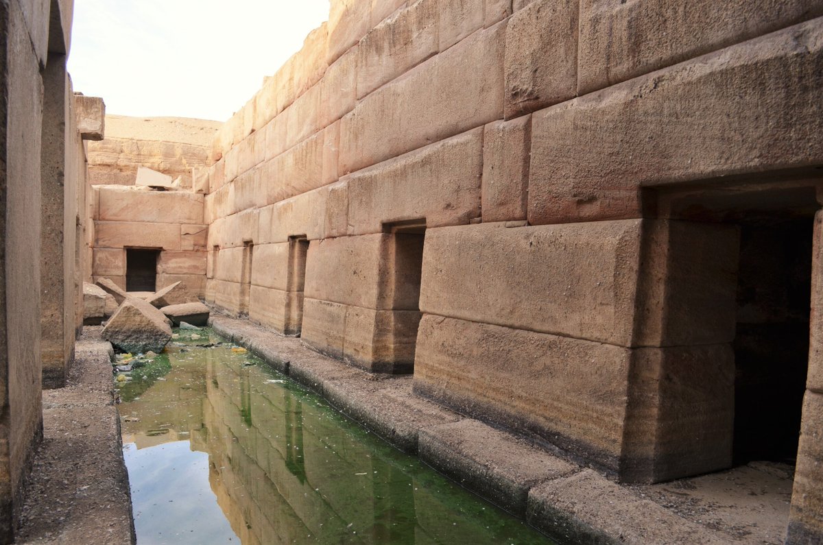 What's this? Oh it's a sunken ancient site in Egypt that looks nothing like Egyptian architecture and is connected into the water table via a matrix of underground shafts so it's perpetually flooded, yeah they have tried to drain it, it just fills up again. 

Anyway moving on...